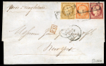 Stamp of France » Type Cérès de 1849-1850 FRANCE, 1849/50, 1fr Dark Carmine and 40c orange with
