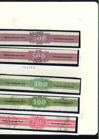 Stamp of Austria » Accounting Stamps 1948-56, Austria Österreich Sammlung Verrechnungsmarken