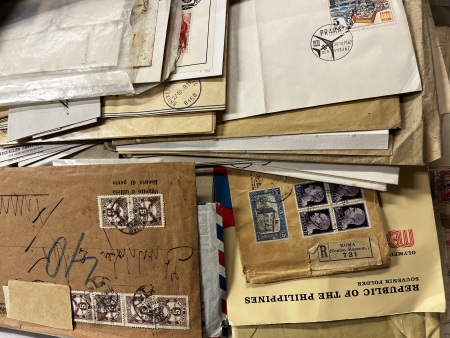 Stamp of Large Lots and Collections 1850-1968, in a box hundreds of covers, cards, postal