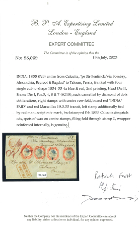 precursor postal history for the postal overland route through Iraq and Syria