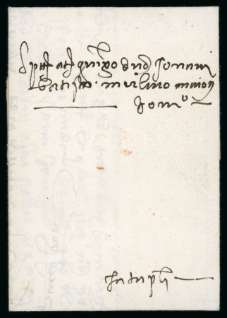 1522 Venetian Mail – Cyprus to Venice  An exceptionally rare 1522 entire letter sent from Cyprus to Venice during the Venetian period. A remarkable example of early postal history, offered in very fine condition.