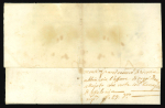 1780 Folded Entire Letter – Bishop of Nicosia - Consular Mail  Rare folded entire letter dated 1780, written in Greek on laid batonné paper with a visible watermark. Sent by the Bishop of Nicosia, the letter bears the or