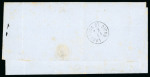 1867 Austrian Levant 10 Soldi blue on cover to Larnaca, Cyprus, neatly tied by clear LLOYD AGENCIE SMIRNE circular date stamp. Fine and scarce commercial incoming usage carried via the Austrian Lloyd postal network. 