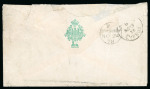 1878 (13 Nov.) Envelope franked with Great Britain ½d rose, plate 13, and 1d red, plate 179 (separated horizontal pair), all cancelled by numeral "942" and LARNACA/NO.13.78 cds, addressed to Edinburgh, Scotland. Paying t
