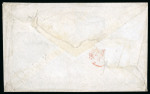 1879c Envelope franked with Great Britain 1878-80 ½d rose, plate 13, 1d red, plate 179, and 6d grey, plate 16, all tied "942" numeral of Larnaca, addressed to London, paying the triple-rate postage to U.P.U. destinations