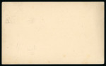 1880 Half Penny brown postal card, neatly cancelled by oval barred numeral "942" with LARNACA/NO.30.80 cds alongside, sent within the town, very fine.