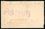1880 (15 Nov.) Entire letter from Limassol to Nicosia, franked with 1880 1d red, plate 208, tied by fine "942" numeral of Larnaca, with fine LIMASSOL/NO.15.80/CYPRUS cds below. Reverse upper flap missing, otherwise fine.