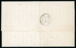 1881 CC 1/2pi emerald-green, neatly tied by barred numeral "942" and LARNACA A/NO.18.81/CYPRUS cds, on 1881 folded lettersheet to Nicosia, arrival bs, very fine.