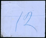 1881 CC 6pi olive-grey, single, neatly tied by barred numeral "975", with LIMASSOL B/AU.14.81/CYPRUS cds and oval red REGISTERED A/AU.14.81/CYPRUS alongside, on large part registered envelope, very fine and a rare single