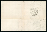 1882 (26 May) Folded lettersheet from Larnaca to Nicosia, bearing 1882 CA ½ on ½pi emerald-green, tied by LARNACA squared-circle datestamp