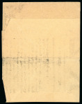 1892 10pa red newspaper wrapper to Famagusta, the indicium cancelled by NIKOSIA squared-circle datestamp. Marked with the rare straight-line manuscript "Refused" instructional endorsement, together with FAMAGUSTA A/9.JU.