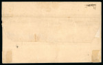 c1890 1pi brown newspaper wrapper to Buenos Aires, Argentina, neatly tied by clear crisp barred numeral "974" of Kyrenia, with KYRENIA A/OC.4.??/CYPRUS cds alongside, unusual and scarce destination.