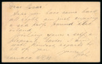 1908 (19 Apr.) 10pa orange postal card postcard from Limassol via Port Said to Würtenburg, Bavaria, bearing KEVII 30pa adhesive, cancelled by “098” numeral obliterator, with Port Said transit. The “098” cancellation was 
