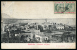 1905–10 Picture Postcards: Group of four picture postcards, including three bearing Reta (Crete) cancellations, and one cancelled on arrival at Larnaca by the very scarce barred numeral "981". A scarce and attractive gro