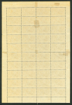 Stamp of Ireland » 1927 Composite Dates Overprints (T69-T71) 2s6d Chocolate-Brown – Exceptional Complete Sheet of 40. A stunning complete mint and mint nh sheet of 40, showing six horizontal wide and narrow pairs, and six vertical and narrow pairs, partly separated and reinforced 
