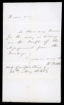 1840 1d Black Plate 2 (RF). A fine and fresh example with four margins, on entire letter sent within London on May 15th 1840