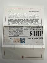 Stamp of Italian States » Naples 1860 1/2t Savoy Cross on newspaper