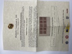 Stamp of Italy » Regno d'Italia Proofs 1864 15c change of colour imperf proof block in brown