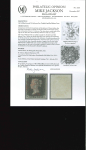 Stamp of Great Britain » 1840 1d Black and 1d Red plates 1a to 11 1840 1d black pl. 1a DH with 4 margins and neat strike