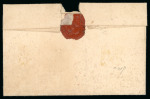 1805 (?), VOC 10 stuiver postmark in red (WdB 6b) on letter.