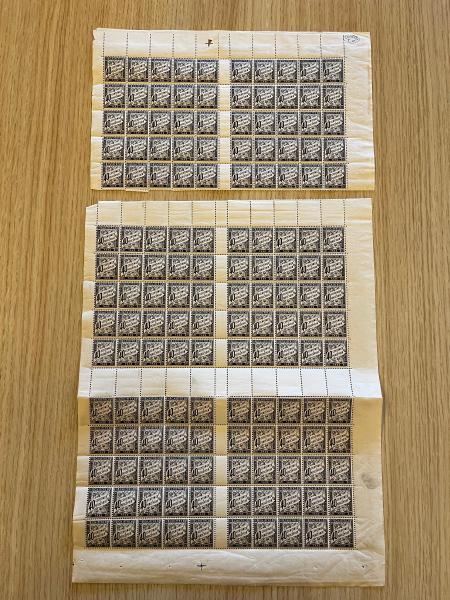 Stamp of France » Timbres-Taxe 1882, Taxe n°19 60c Duval noir neuf** TB en feuille