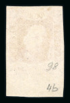 1864, 10 cent plate proof, on thin paper, imperforate, type 4b.