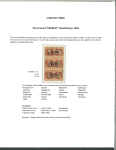 1864, 10 cent red, block of six, pos. 2-3, 12-13, 22-23,