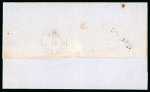 1864, 10 cent red on letter from Batavia 20.1. 1865.