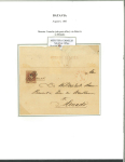 1864, 10 cent red on letter from the sub-post office Meester Cornelis.