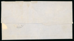 1864, 10 cent red on letter from Benkoelen 31.3 1865