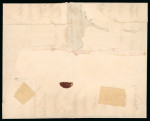1864, 10 cent red on letter from sub-post office Klatten