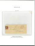 1864, 10 cent red on letter from Makassar 17.5 1865