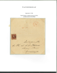 1864, 10 cent red on letter sent from sub-post office Malang to Soerabaya.