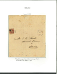 1864, 10 cent red on complete folded letter sent from Rangkasbetong.