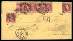 Ambarawa. 1864, 10 cent red on letter sent from Ambarawa to Würzburg in Bavaria.