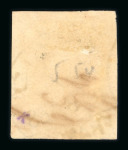 Benkoelen. 1864, 10 cent red with full to huge margins.