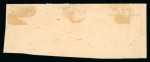 Magelang. 1864, 10 cent red, four singles on a Chinese