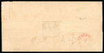 Makassar. 1864, 10 cent red on letter from Makassar. Money order. Top rarity.