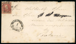 Passoeroean. 1864, 10 cent red on envelope from Passoeroean to Batavia