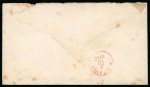 Passoeroean. 1864, 10 cent red on envelope from Passoeroean to Batavia