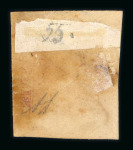 Pattie. 1864, 10 cent red pos. 55 with exceptionally wide margins.