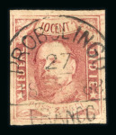 Probolingo. 1864, 10 cent red pos. 38, with very wide margins
