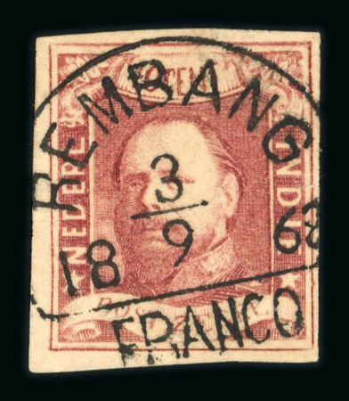 Rembang. 1864, 10 cent pos. 91 in a deep and intense