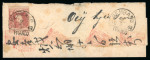 Rembang. 1864, 10 cent red on Chinese folded letter