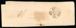 Padang. 1868, 10 cent red on newspaper wrapper sent Padang to Amsterdam