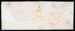 Passoeroean. 1868, 10 cent red on small folded letter to Batavia; fine and rare.
