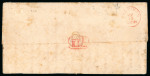 Rembang. 1868, 10 cent red on small folded letter sent