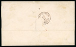 Salatiga. 1868, 10 cent red on very fresh folded letter