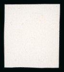 1868. black die proof, 15 cent King Willem III. Print on cardboard.