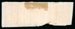 Batavia. 1870 letter fragment with 5c, 10c, 20c, 50c